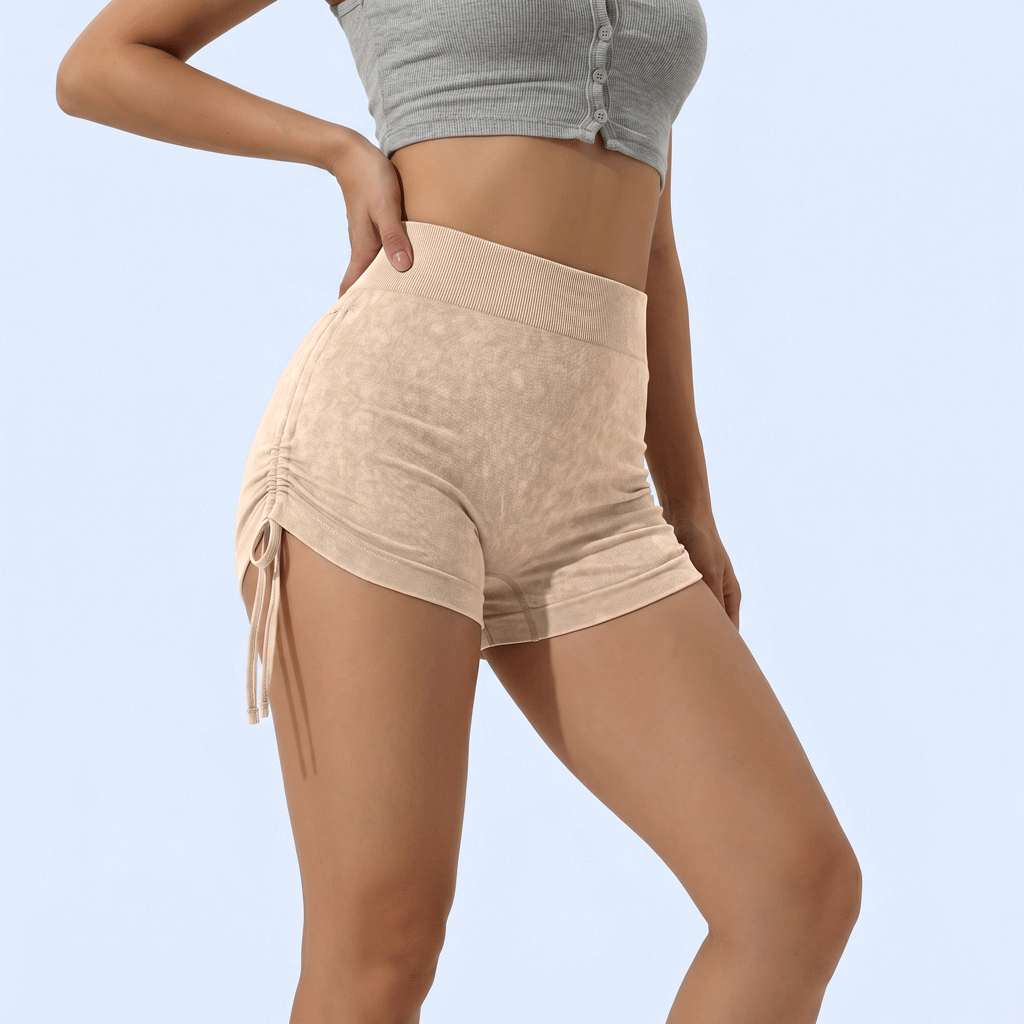 HIGH-WAISTED SHAPING SHORTS