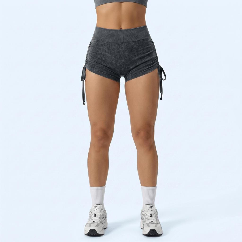 HIGH-WAISTED SHAPING SHORTS