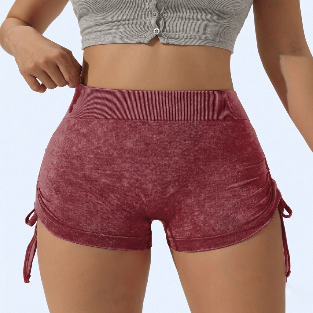 HIGH-WAISTED SHAPING SHORTS