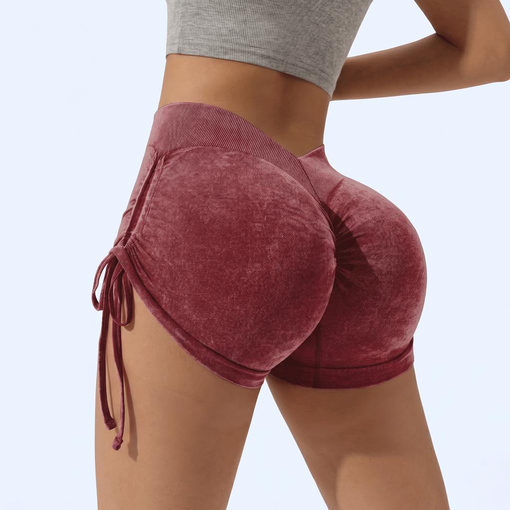 HIGH-WAISTED SHAPING SHORTS